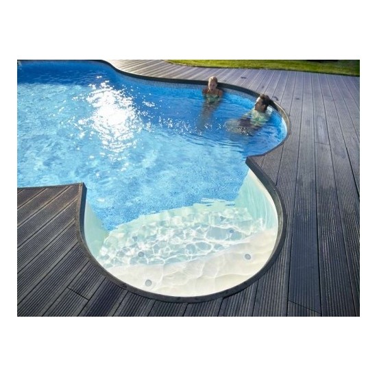  Lame en plastique recyclé pour bordure de terrasse et piscine