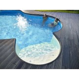  Lame en plastique recyclé pour bordure de terrasse et piscine