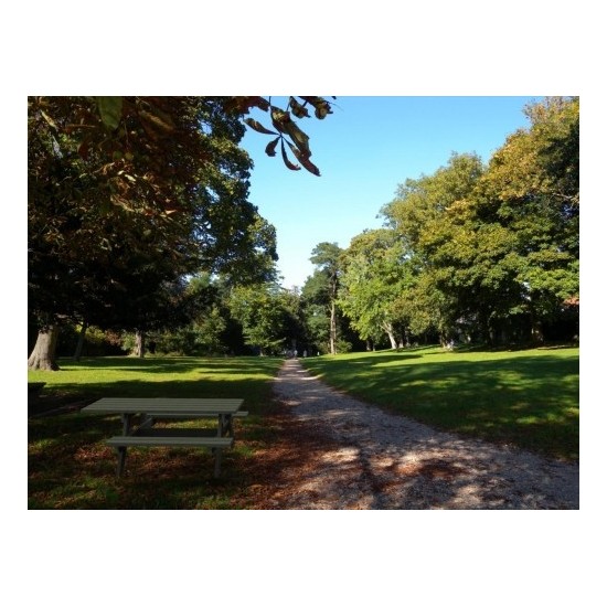 Tablette PMR pour table picnic plastique recyclé