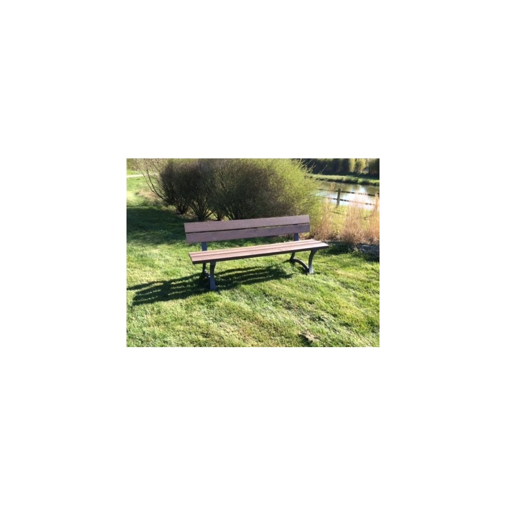 Banc en plastique recyclé Jardin lame materiaux recyclé GOVAPLAST