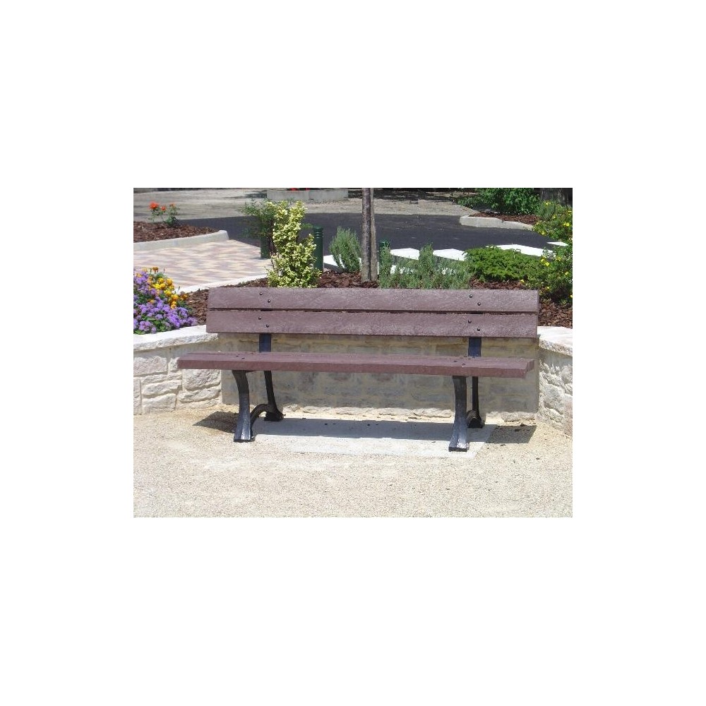 Banc en plastique recyclé Jardin lame materiaux recyclé GOVAPLAST