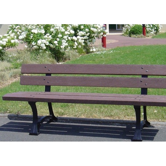 Banc en plastique recyclé Jardin lame materiaux recyclé GOVAPLAST