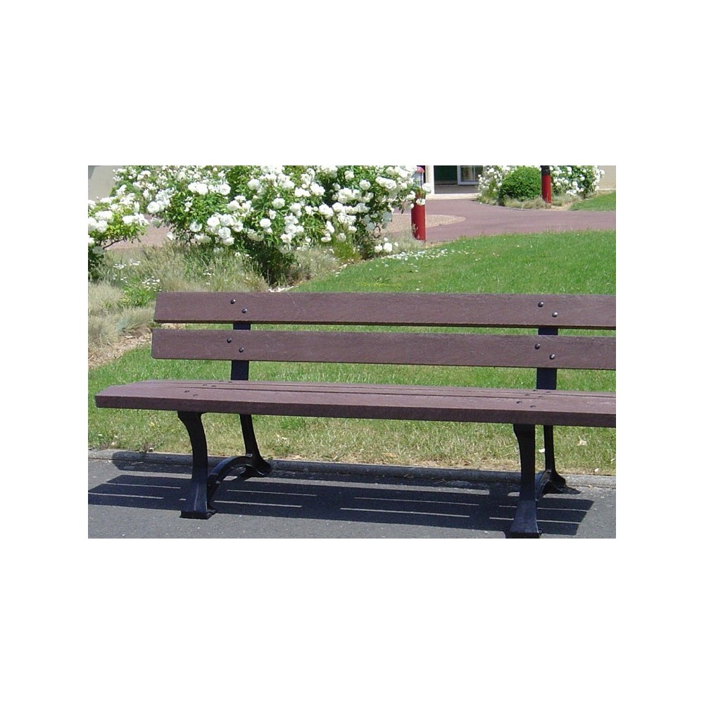 Banc en plastique recyclé Jardin lame materiaux recyclé GOVAPLAST