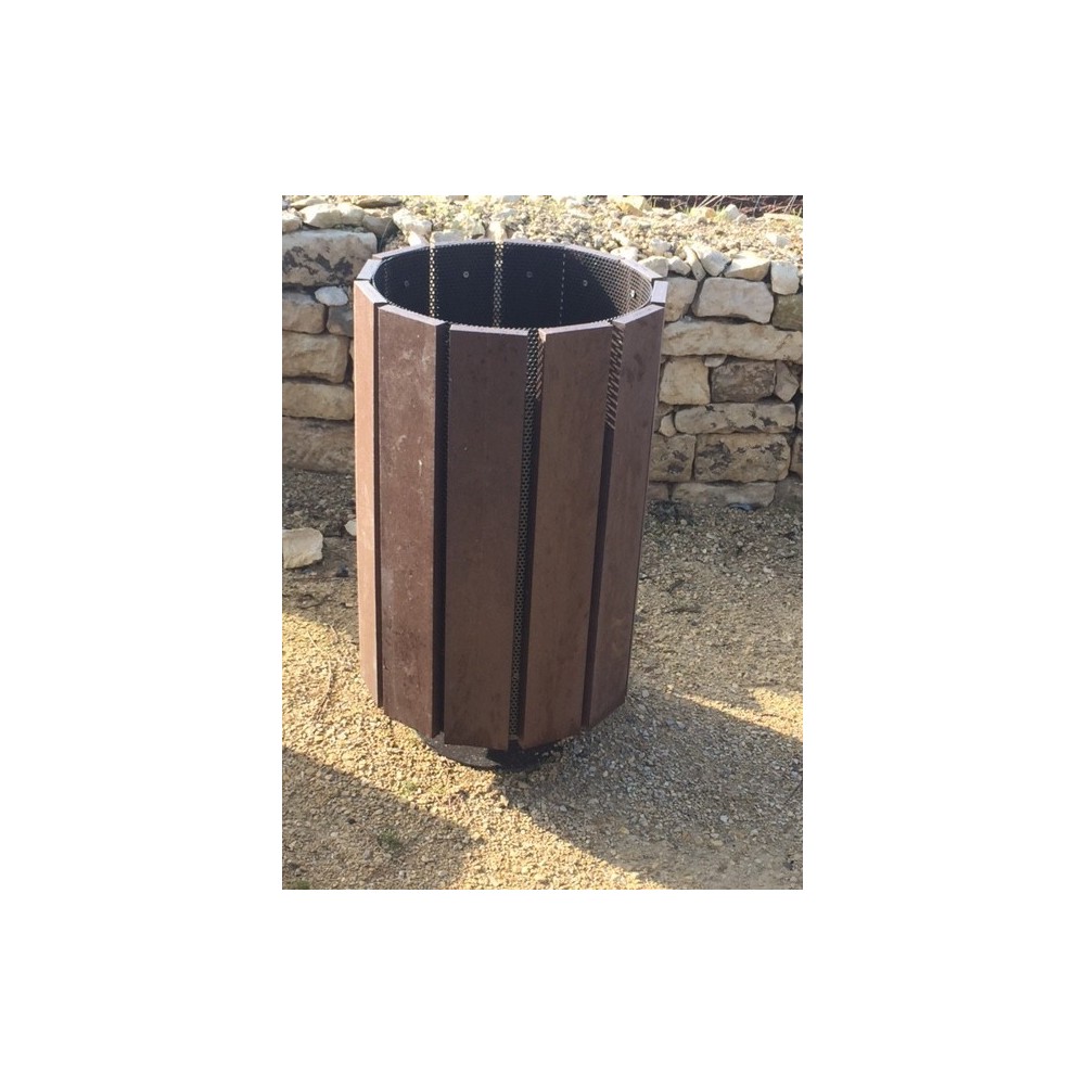  poubelle de ville plastique recyclé GOVAPLAST