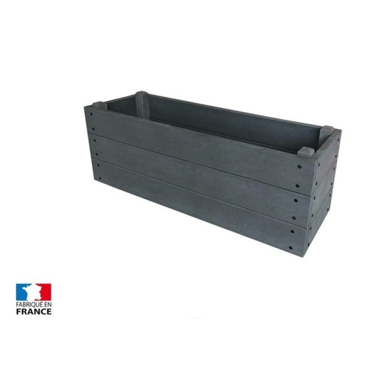Jardinière plastique recyclé rectangulaire