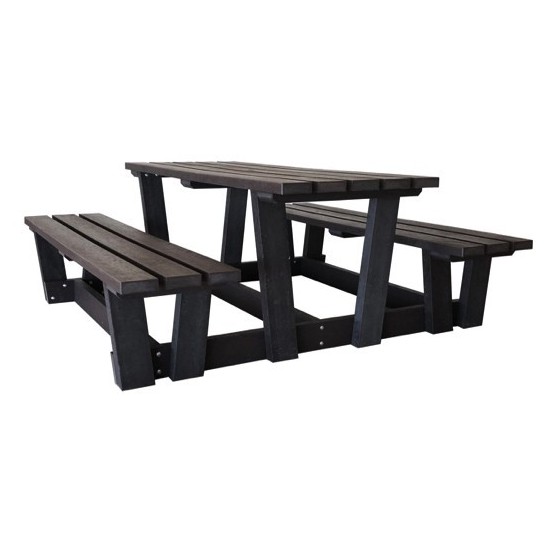 Table de pique nique Compact plastique recyclé lame GOVAPLAST