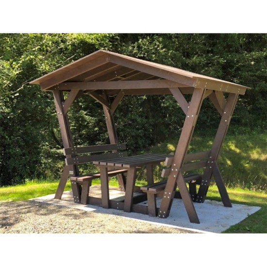 Table de pique nique Ombriere plastique recyclé GOVAPLAST