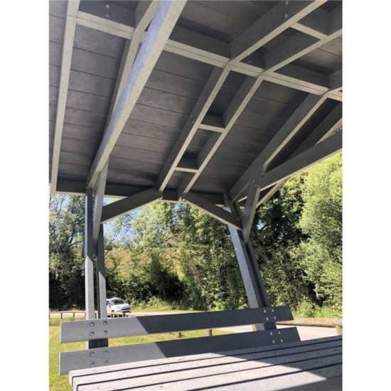 Table de pique nique Ombriere plastique recyclé GOVAPLAST