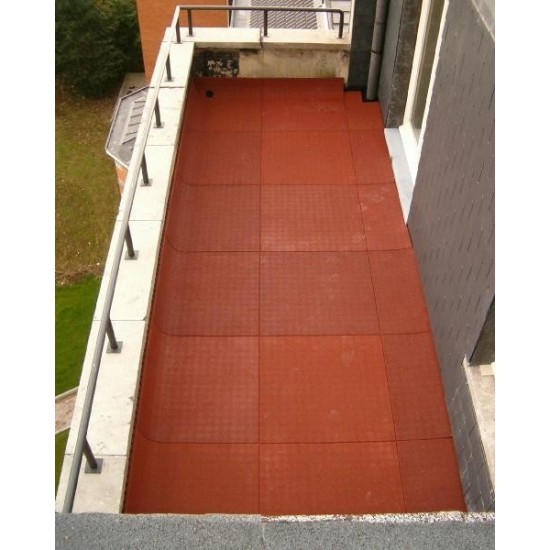 Dalle de terrasse en caoutchouc