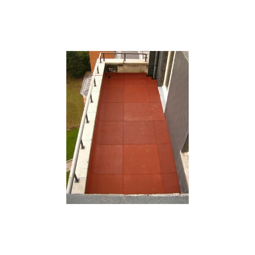 Dalle de terrasse en caoutchouc